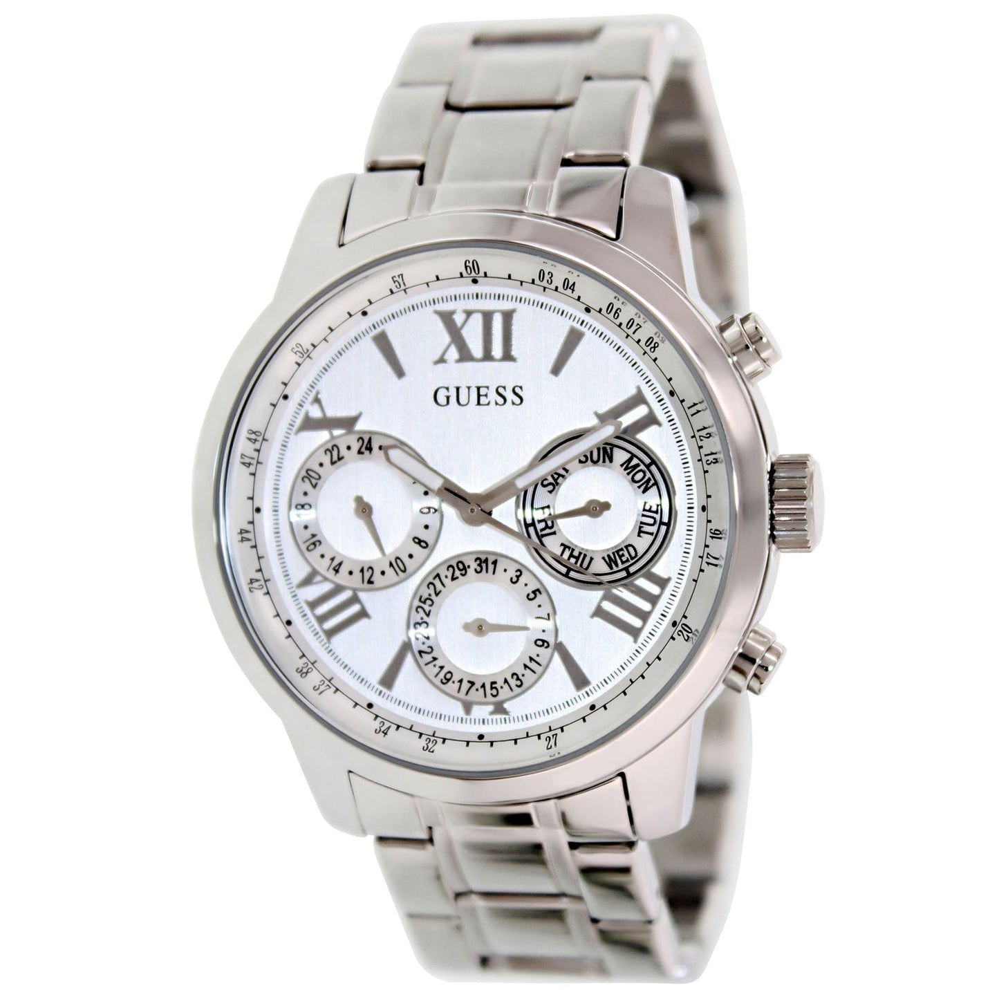 Guess Women's Multi-Function Silver Dial Bids.com