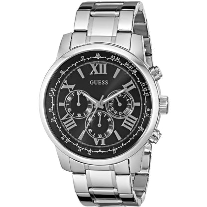 Guess Men's Black Steel Bids.com