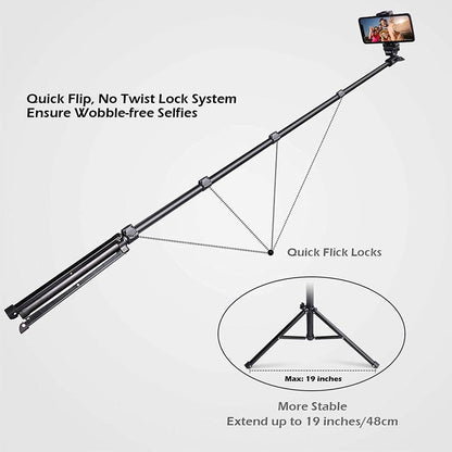 UBeesize 51" Extendable Tripod Stand with Bluetooth Remote DailySale