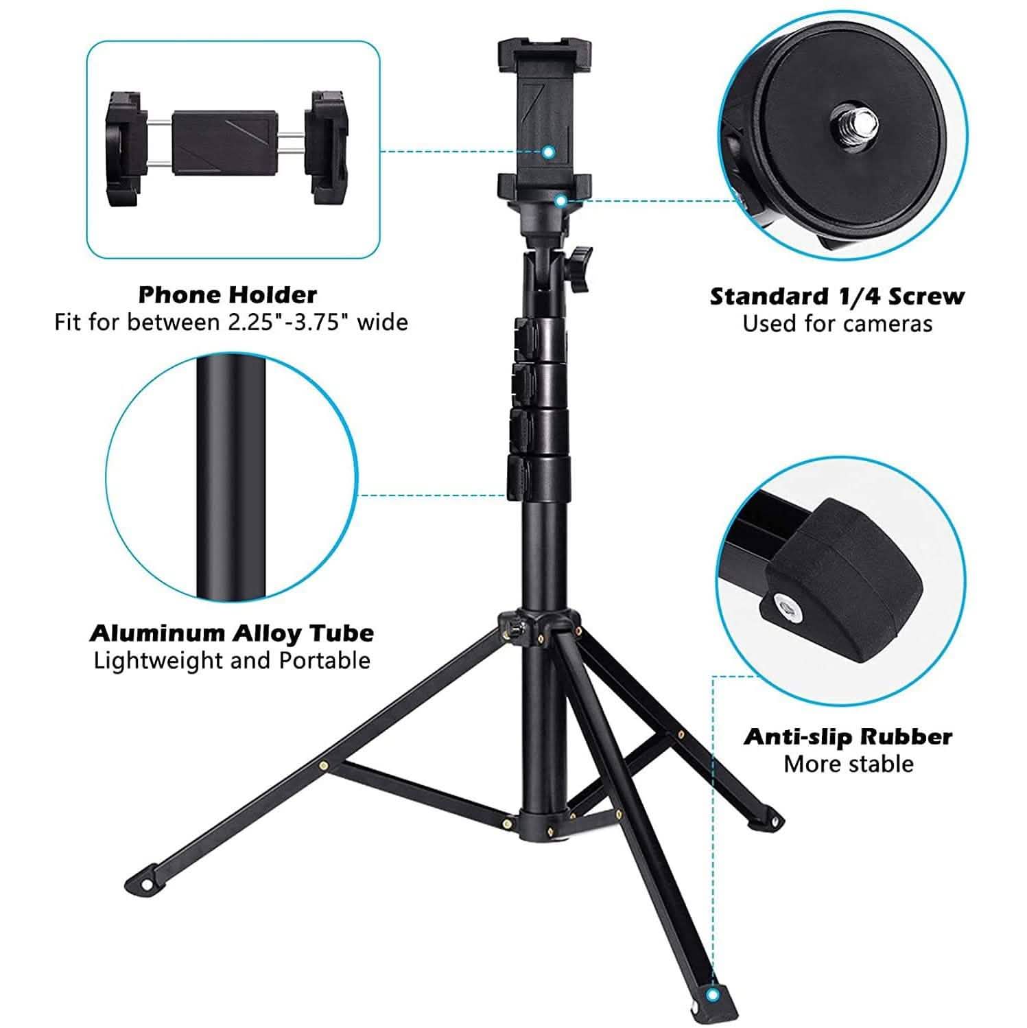 UBeesize 51" Extendable Tripod Stand with Bluetooth Remote DailySale