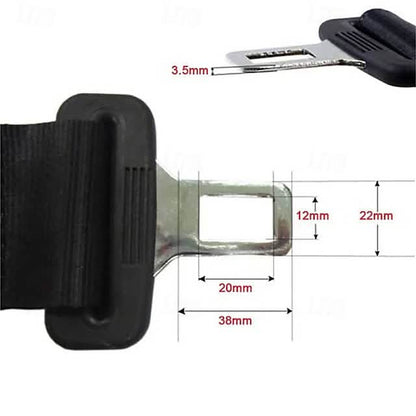 Universal Car Seat Belt Extension Safety Belt Extender with Buckle Clip Suitable for Pregnancy or Larger Body Types DailySale