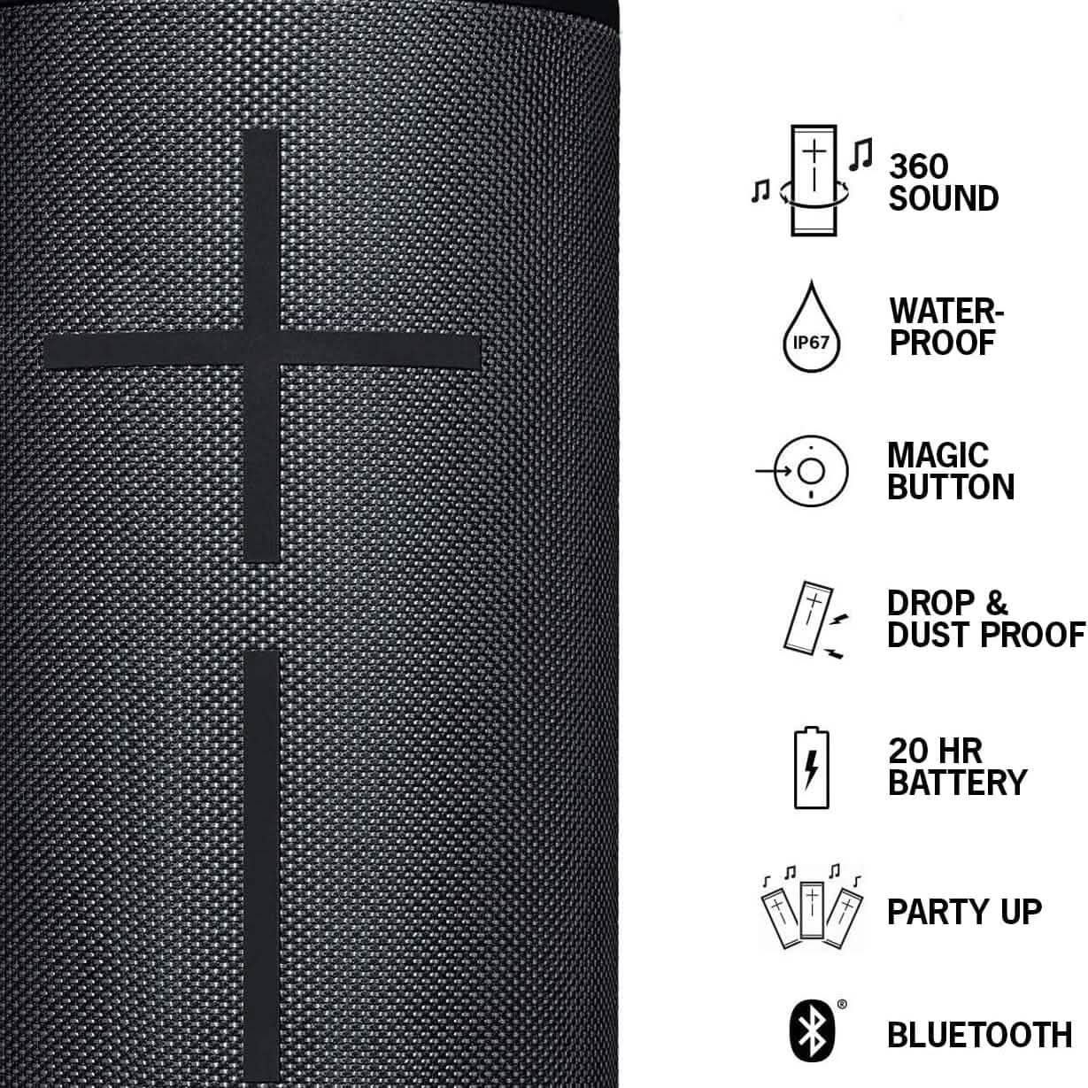 Ultimate Ears MEGABOOM 3 Portable Wireless Bluetooth Speaker  (Refurbished) DailySale