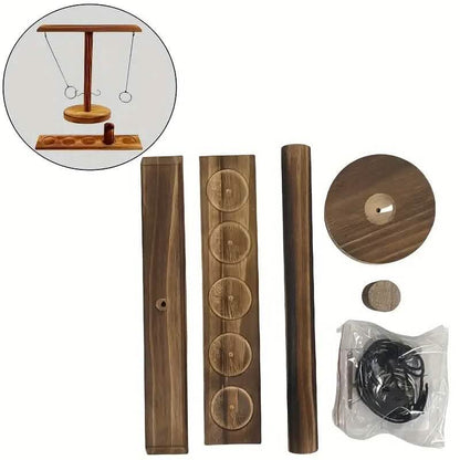 Ultimate Wooden Ring Toss Hook and Ring Indoor Combat Game DailySale
