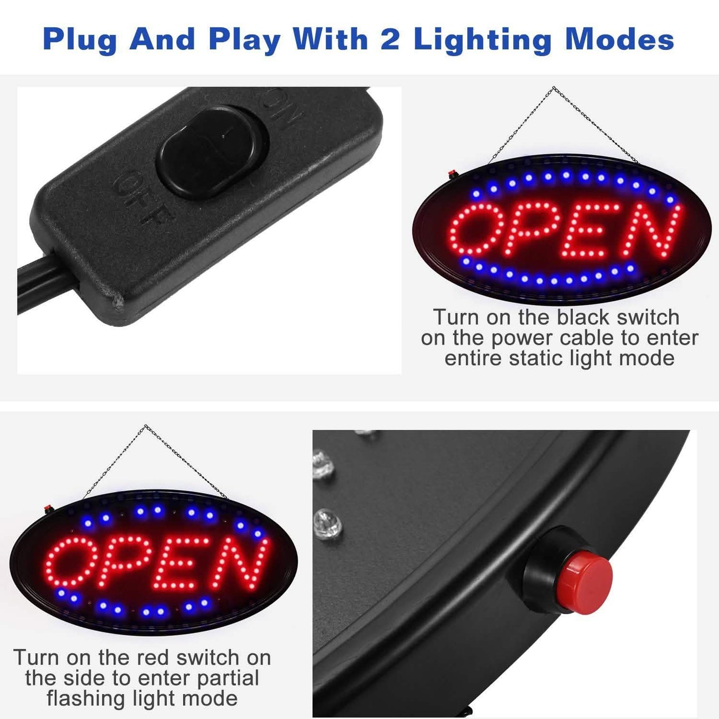 Ultra Bright LED Neon Open Sign DailySale