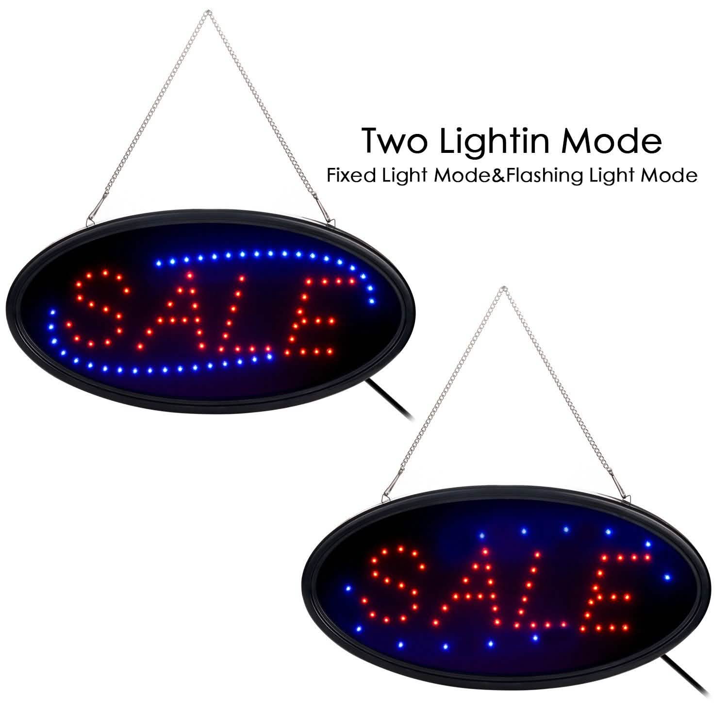 Ultra Bright Open Sign Neon LED Light Animated Motion Flash Business Ad Board DailySale