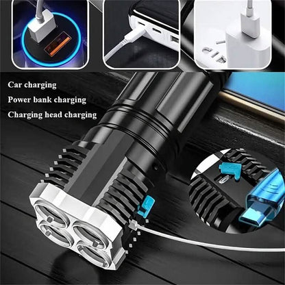 Ultra-Bright USB Rechargeable LED Flashlight DailySale
