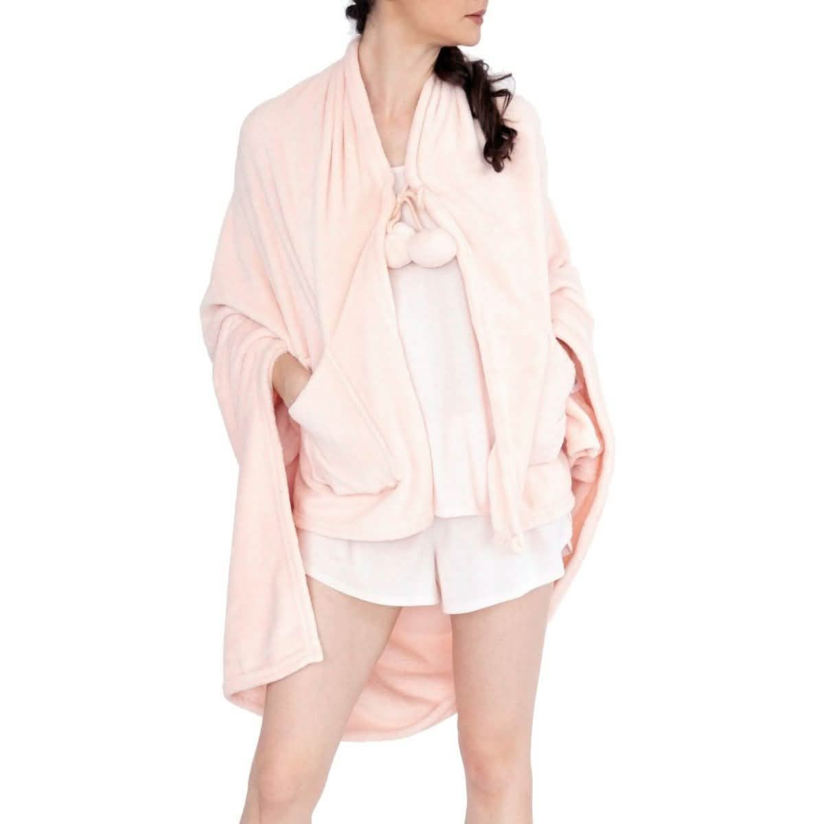 Ultra-Plush Faux Fur Fleece Wearable Blanket DailySale
