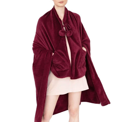 Ultra-Plush Faux Fur Fleece Wearable Blanket DailySale
