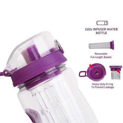 Ultra Portable Fruit Infusing Water Bottle 32oz DailySale