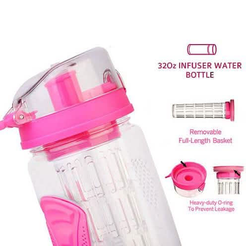 Ultra Portable Fruit Infusing Water Bottle 32oz DailySale
