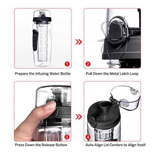 Ultra Portable Fruit Infusing Water Bottle 32oz DailySale