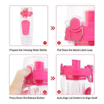 Ultra Portable Fruit Infusing Water Bottle 32oz DailySale
