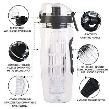 Ultra Portable Fruit Infusing Water Bottle 32oz DailySale