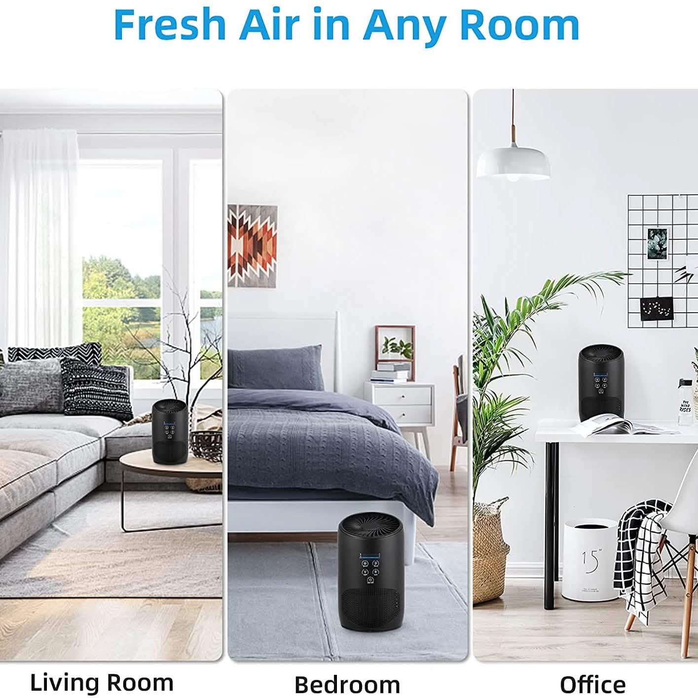 Ultra Quiet HEPA Air Purifier for Home Bedroom DailySale