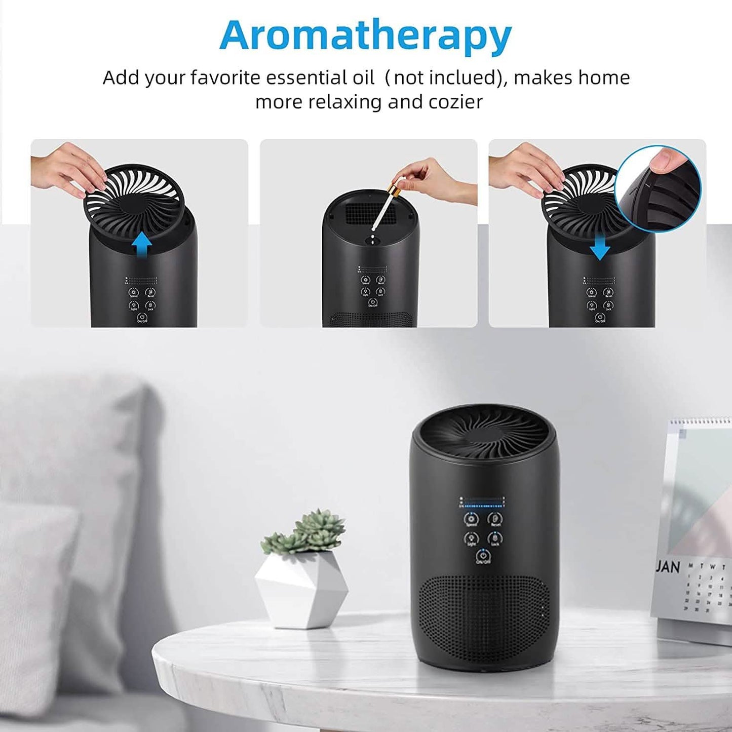 Ultra Quiet HEPA Air Purifier for Home Bedroom DailySale