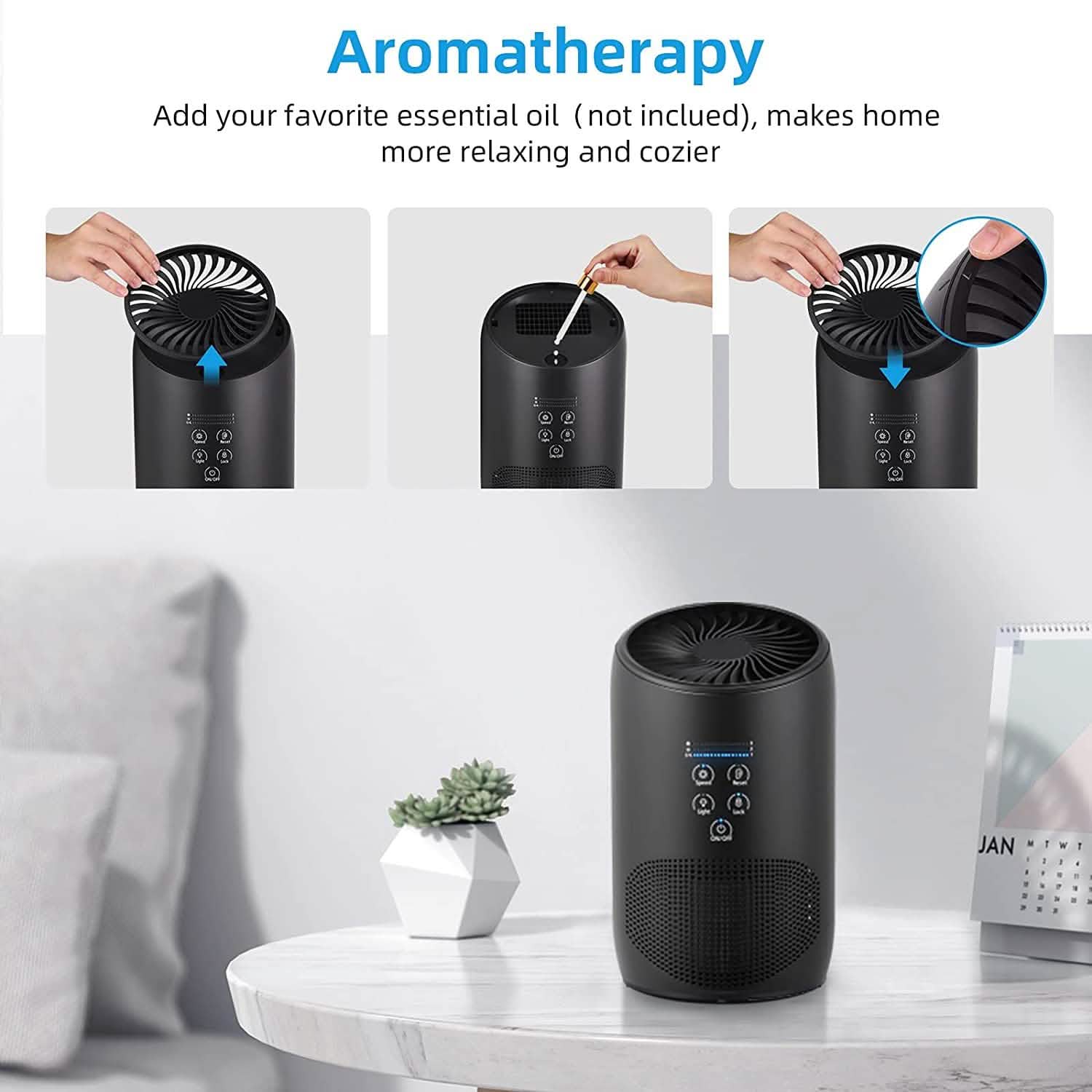 Ultra Quiet HEPA Air Purifier for Home Bedroom DailySale