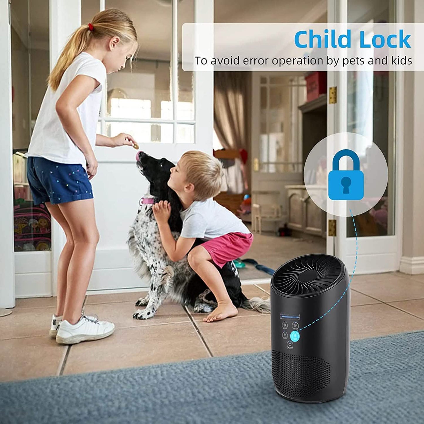Ultra Quiet HEPA Air Purifier for Home Bedroom DailySale