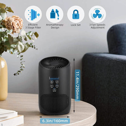 Ultra Quiet HEPA Air Purifier for Home Bedroom DailySale