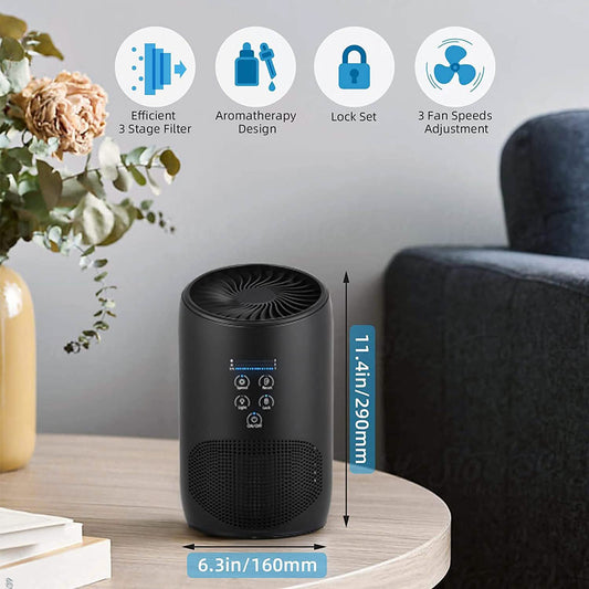 Ultra Quiet HEPA Air Purifier for Home Bedroom DailySale