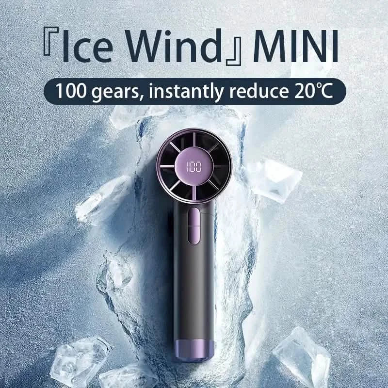 Ultra-Quiet Portable Handheld Fan with 100 Adjustable Speeds DailySale