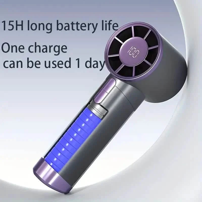 Ultra-Quiet Portable Handheld Fan with 100 Adjustable Speeds DailySale