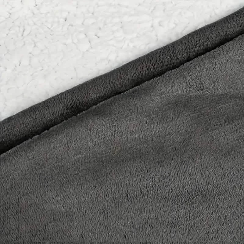Ultra-Soft Sherpa Fleece Hoodie Blanket - Cozy Oversized Wearable Snuggle Sweatshirt DailySale