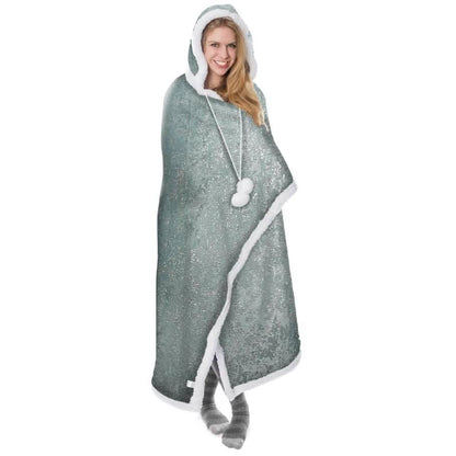 Ultra Soft Sparkle Chic Hooded Throw Blanket DailySale