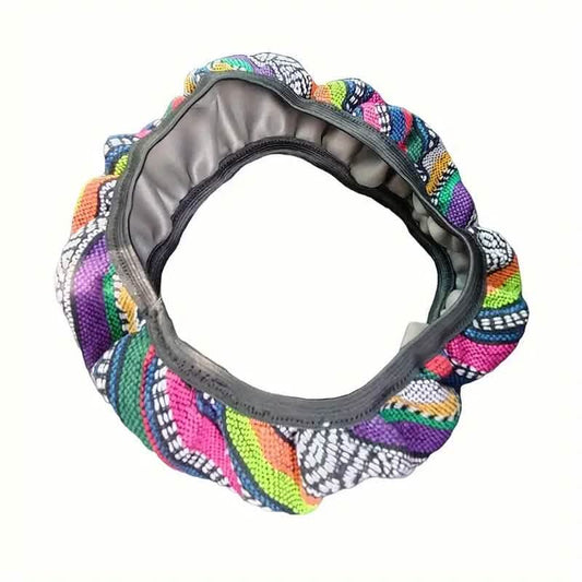 Ultra-Thin Breathable Colorful Hemp Steering Wheel Cover DailySale