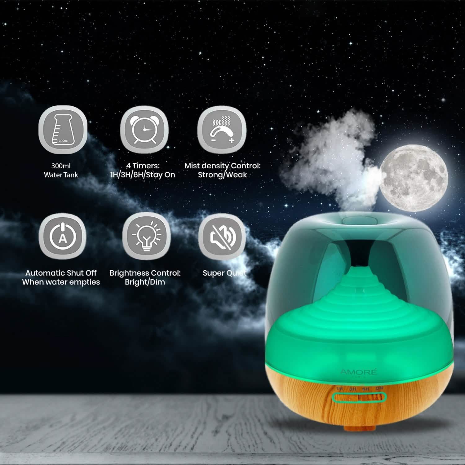 Ultrasonic Aromatherapy Cool Mist Humidifier Diffuser DailySale