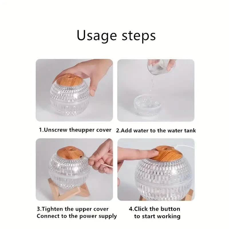 Ultrasonic Moon Night Light Humidifier Dimmable USB Humidificador Mist Maker DailySale