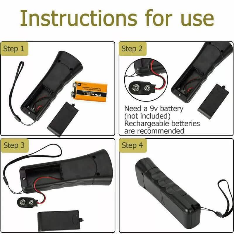Ultrasonic Pet Dog Anti Bark Training Chaser Control Device DailySale