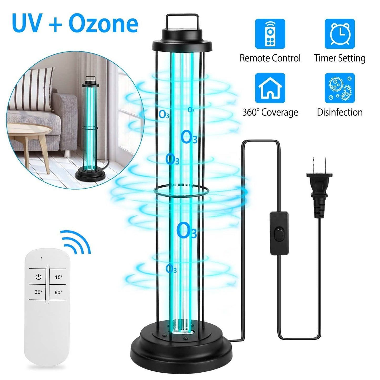 Ultraviolet Disinfection Sterilizer Tube Light DailySale