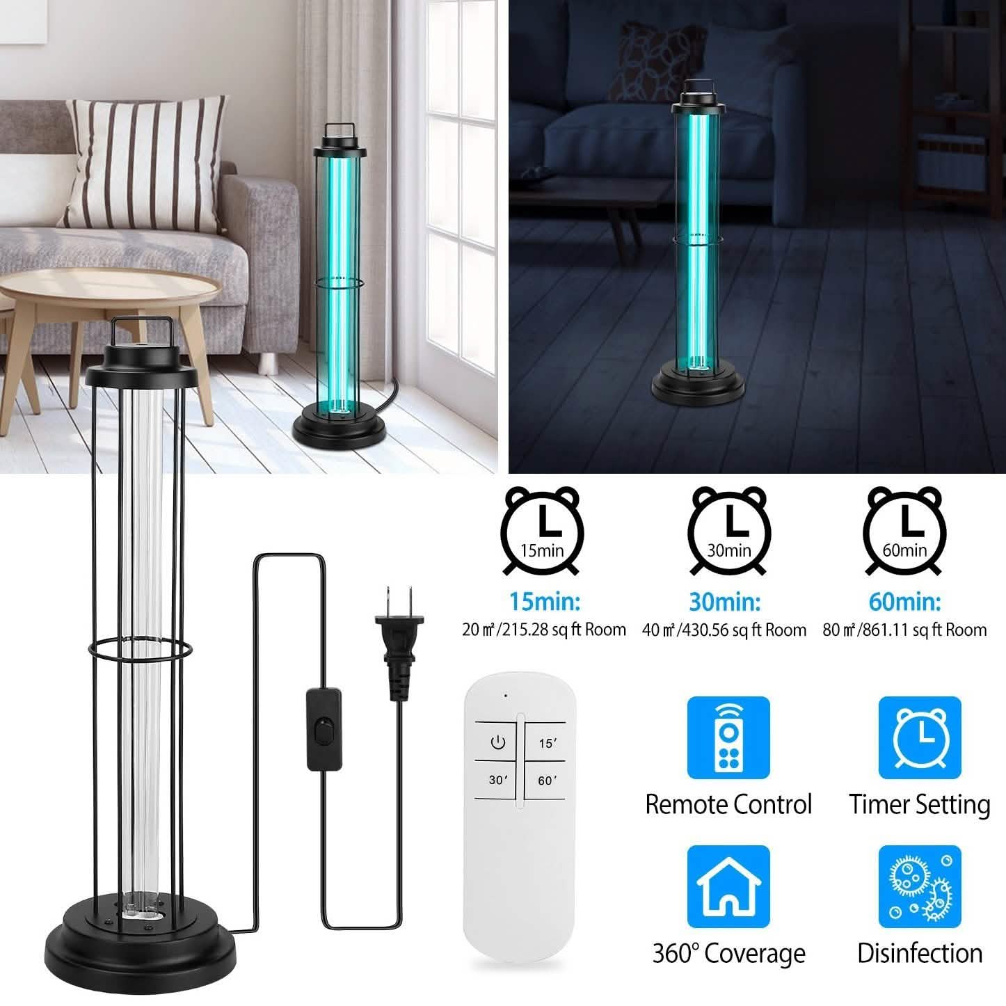 Ultraviolet Disinfection Sterilizer Tube Light DailySale