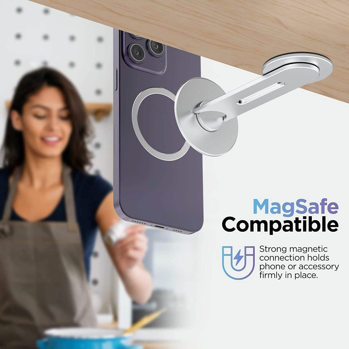 Under Mount Magnetic Phone Holder - Compatible with MagSafe DailySale