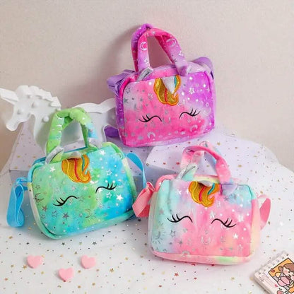 Unicorn Corduroy Shoulder Bag for Girls DailySale