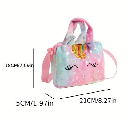 Unicorn Corduroy Shoulder Bag for Girls DailySale