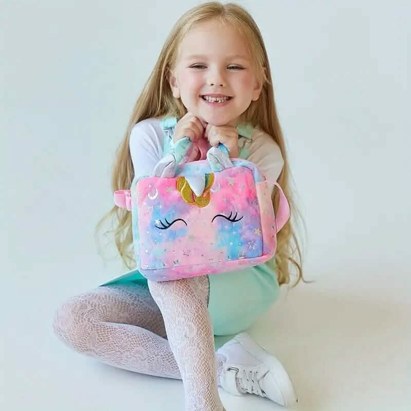 Unicorn Corduroy Shoulder Bag for Girls DailySale