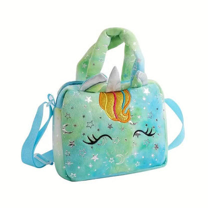 Unicorn Corduroy Shoulder Bag for Girls DailySale