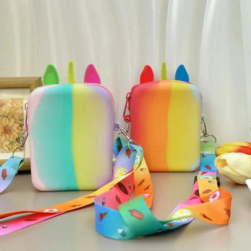 Unicorn Crossbody Bag with Pop Fidget Buttons DailySale