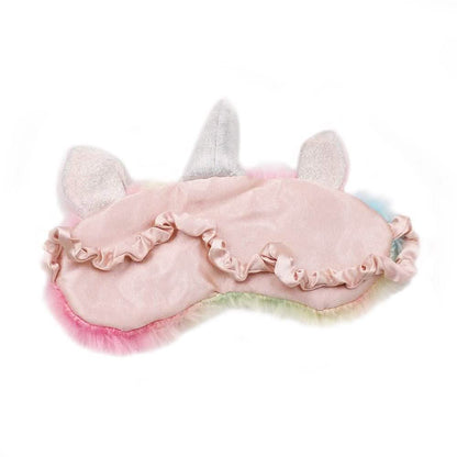 Unicorn Plush Slippers & Eye Mask Set DailySale