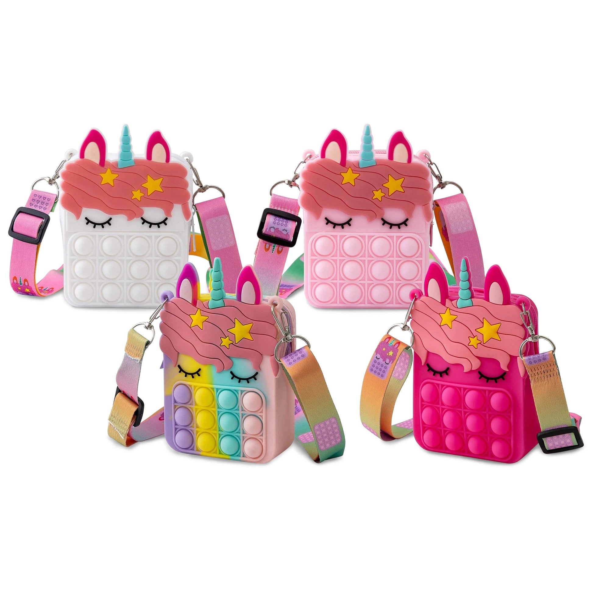 Unicorn Pop-it Bubble Fidget Handbag for Kids DailySale