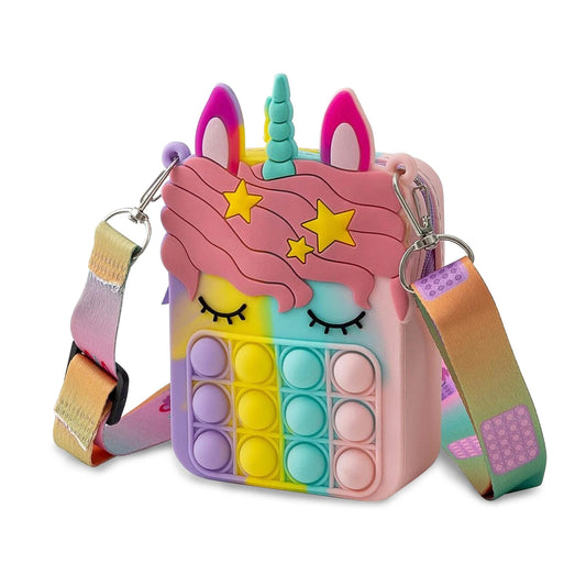 Unicorn Pop-it Bubble Fidget Handbag for Kids DailySale