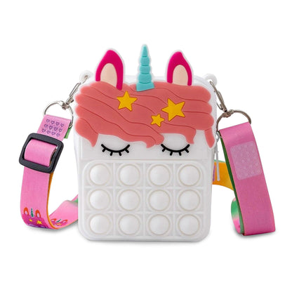 Unicorn Pop-it Bubble Fidget Handbag for Kids DailySale