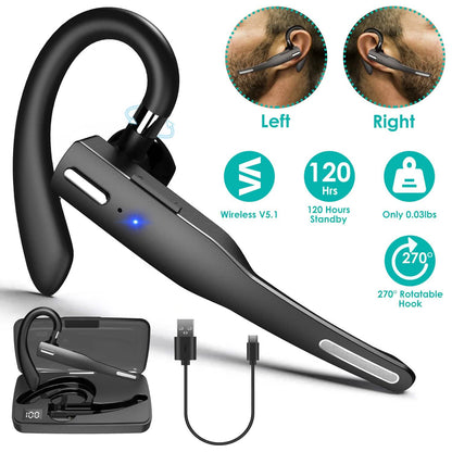 Unilateral Wireless V5.1 Business Earpiece with Charging Case DailySale