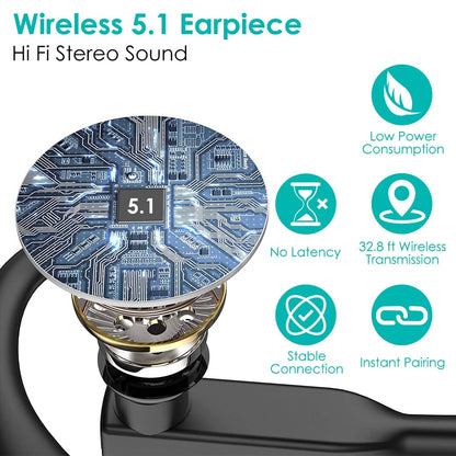 Unilateral Wireless V5.1 Business Earpiece with Charging Case DailySale