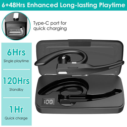 Unilateral Wireless V5.1 Business Earpiece with Charging Case DailySale