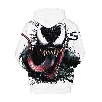 Unisex 3D Pattern Venom Printed Hoodies DailySale
