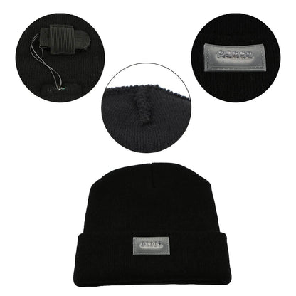 Unisex 5 LED Knitted Beanie Winter Warm Hat DailySale