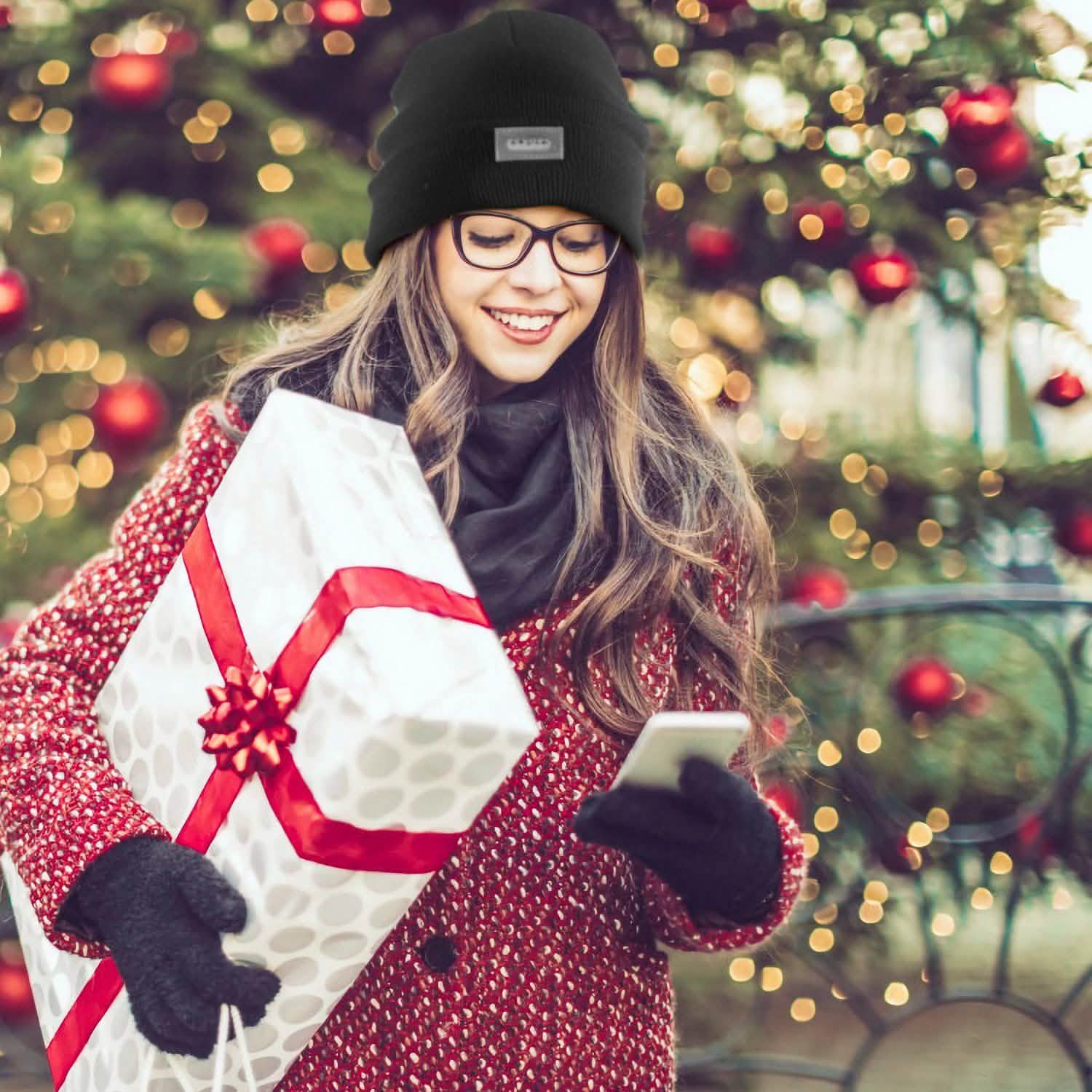 Unisex 5 LED Knitted Beanie Winter Warm Hat DailySale