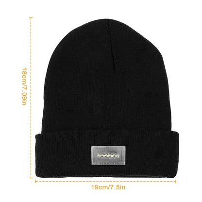 Unisex 5 LED Knitted Beanie Winter Warm Hat DailySale